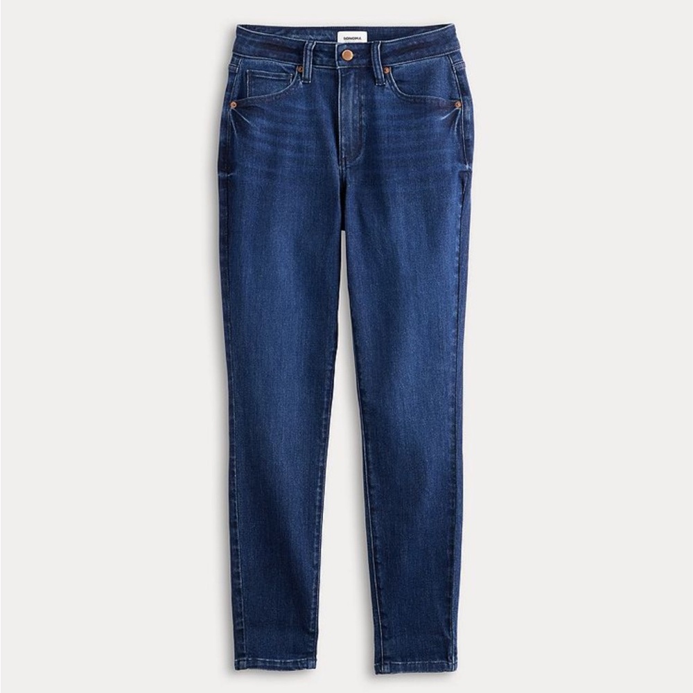 Sonoma Super High Blue Skinny Curvy Jeggings. Size 13 - Picture 3 of 7